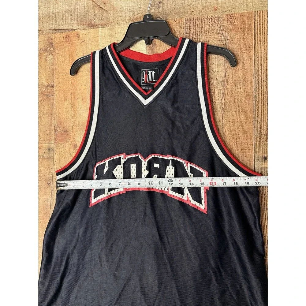 Vintage Korn Life Is Peachy 98 Jersey XL Giant Y2K Nu Metal Basketball Shirt